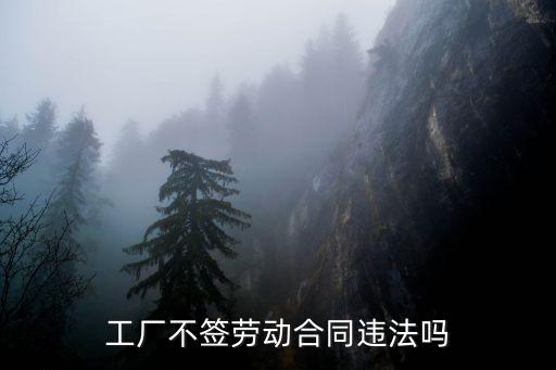 工廠不簽勞動(dòng)合同違法嗎