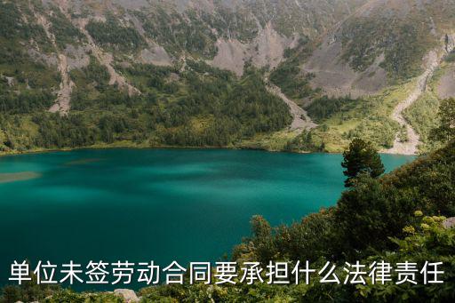 單位未簽勞動(dòng)合同要承擔(dān)什么法律責(zé)任