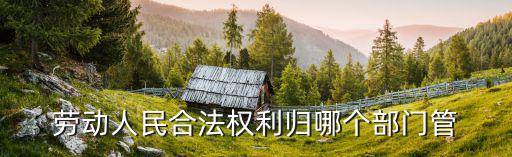 勞動人民合法權(quán)利歸哪個部門管