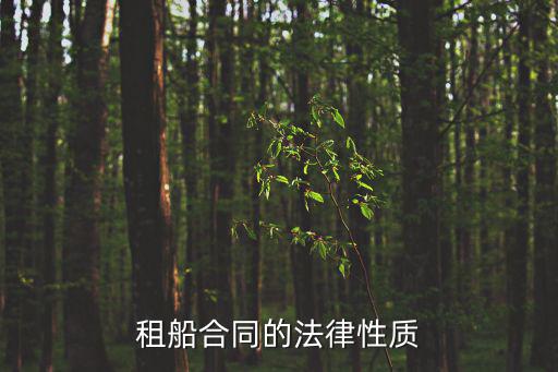 造船合同適用什么法律，租船合同的法律性質(zhì)