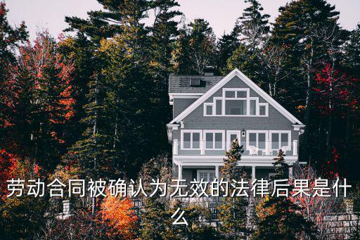 勞動合同被確認(rèn)為無效的法律后果是什么