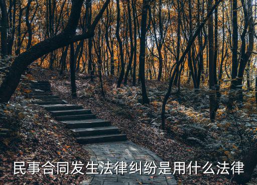 民事合同發(fā)生法律糾紛是用什么法律