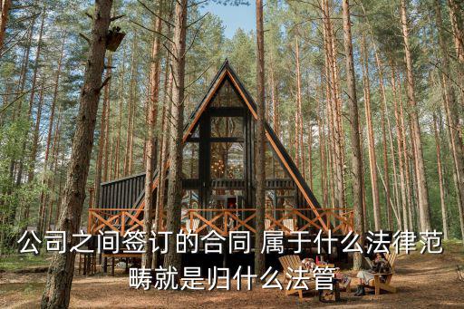 公司之間簽訂的合同 屬于什么法律范疇就是歸什么法管