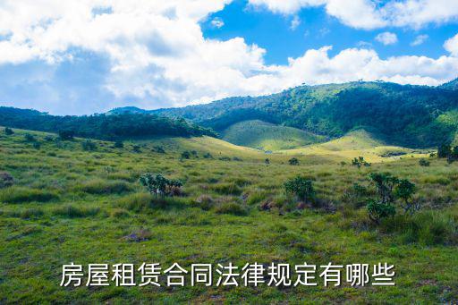 租房合同中有什么法律法規(guī)，房屋租賃合同法律規(guī)定有哪些