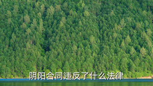 陰陽合同涉及什么法律問題，陰陽合同違法嗎到底什么是陰陽合同