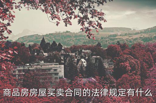 購房合同適用什么法律，關于房屋買賣合同的法律問題