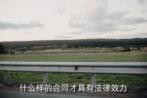 合同什么格式法律生效，什么樣的協(xié)議書具有法律效果