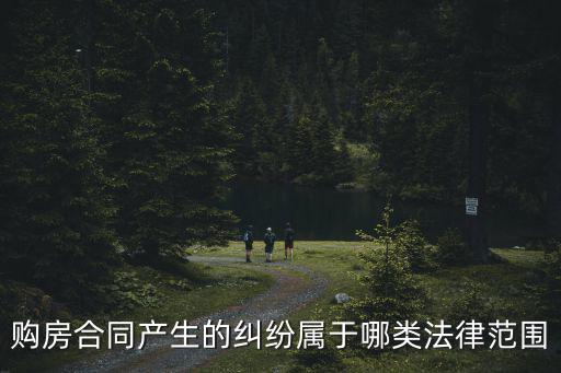 購房合同產(chǎn)生的糾紛屬于哪類法律范圍