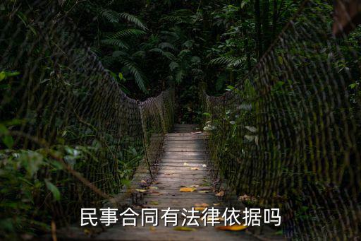 民事合同有法律依據(jù)嗎