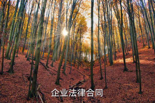 企業(yè)法律合同