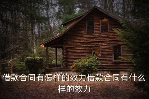 借款合同的法律效益有哪些，借款協(xié)議怎么起法律效益