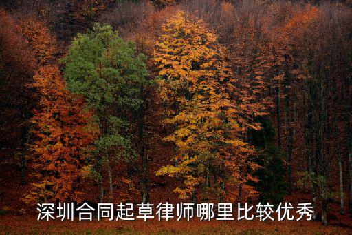 深圳市找合同法律師哪個強(qiáng)，深圳找合同糾紛律師最個最好