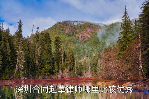 深圳市合同法律師哪個強(qiáng)，深圳找合同糾紛律師最個最好