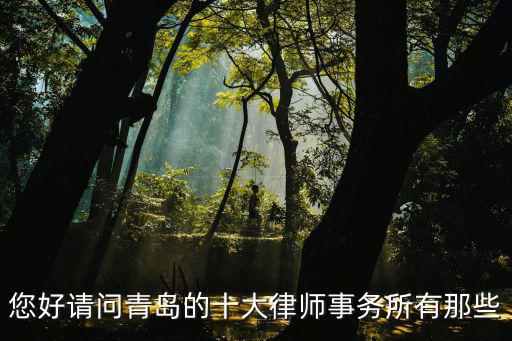 您好請(qǐng)問青島的十大律師事務(wù)所有那些