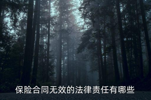 保險合同什么樣的法律責(zé)任，簽訂保險合同要遵守哪些法律法規(guī)