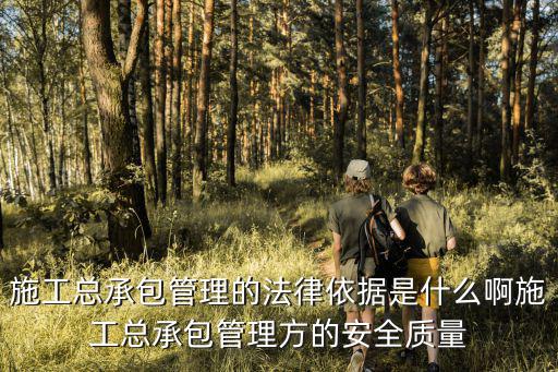 施工總承包管理的法律依據(jù)是什么啊施工總承包管理方的安全質(zhì)量