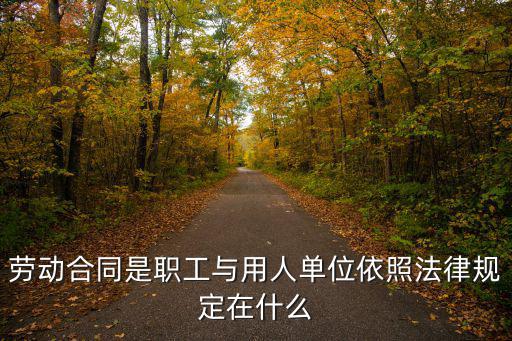 哪個(gè)法律規(guī)定工作合同，簽勞動(dòng)合同的規(guī)定