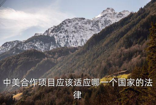 中美合作項目應(yīng)該適應(yīng)哪一個國家的法律