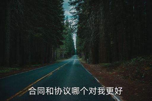 合同和協(xié)議哪個對我更好