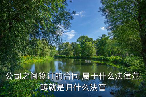 公司之間簽訂的合同 屬于什么法律范疇就是歸什么法管