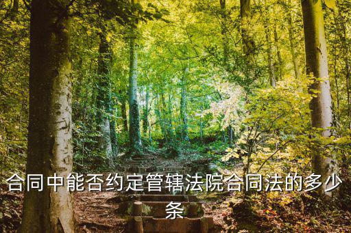 合同中能否約定管轄法院合同法的多少條