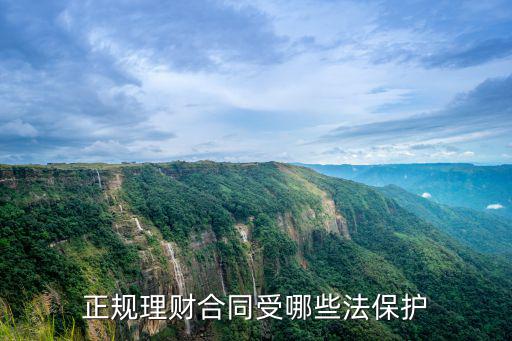 正規(guī)理財(cái)合同受哪些法保護(hù)