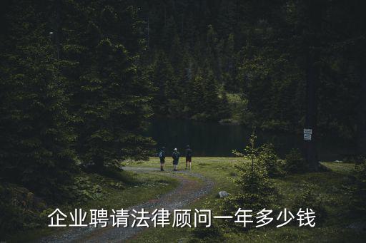 企業(yè)聘請(qǐng)法律顧問(wèn)一年多少錢(qián)