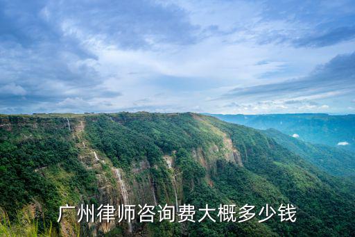 廣州律師咨詢費大概多少錢