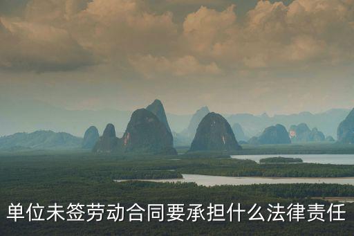 單位未簽勞動合同要承擔(dān)什么法律責(zé)任