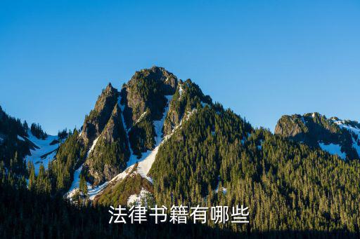 法律書籍有哪些