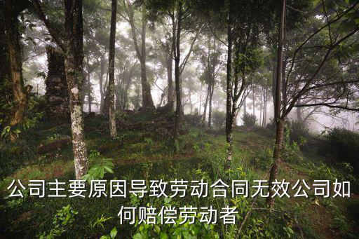 公司主要原因?qū)е聞趧?dòng)合同無(wú)效公司如何賠償勞動(dòng)者