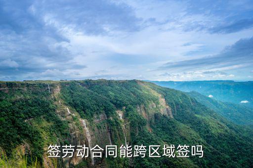 不同地域怎么簽合同呢法律，簽勞動(dòng)合同能跨區(qū)域簽嗎