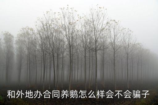 和外地辦合同養(yǎng)鵝怎么樣會不會騙子