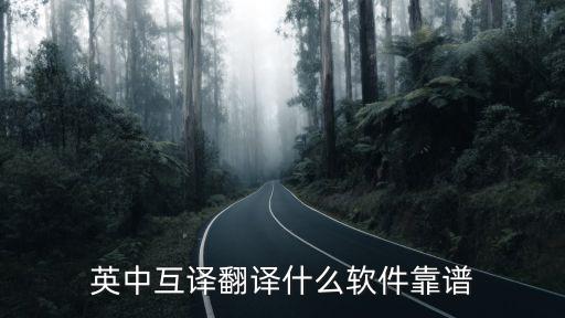 英中互譯翻譯什么軟件靠譜