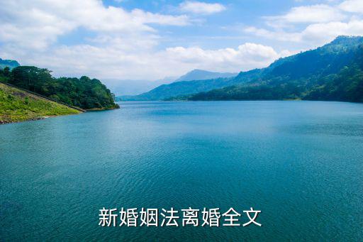 民法典新婚姻法關(guān)于離婚，新婚姻法全文離婚