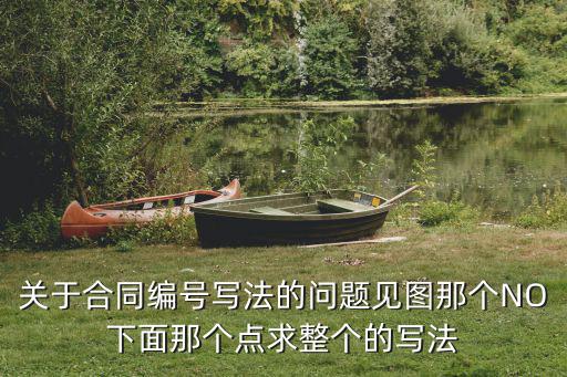 合同編號怎么寫，合同編號xxxx號怎么填