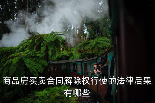 商品房買賣合同解除權(quán)行使的法律后果有哪些