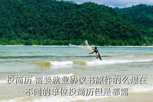 投簡(jiǎn)歷 需要就業(yè)協(xié)議書原件的么想在不同的單位投簡(jiǎn)歷但是都需