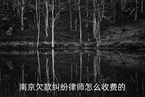 南京欠款糾紛律師怎么收費的