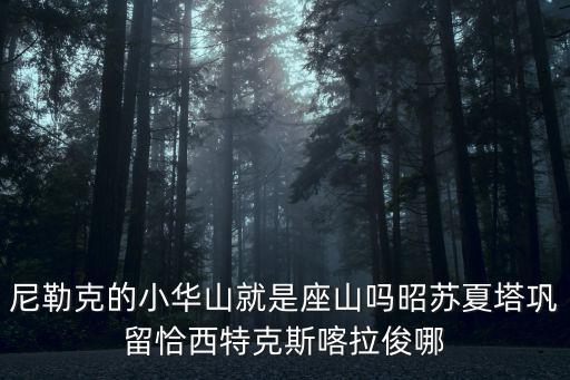 尼勒克的小華山就是座山嗎昭蘇夏塔鞏留恰西特克斯喀拉俊哪