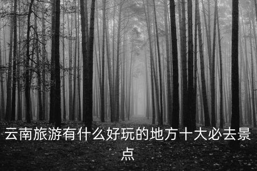 云南旅游有什么好玩的地方十大必去景點(diǎn)