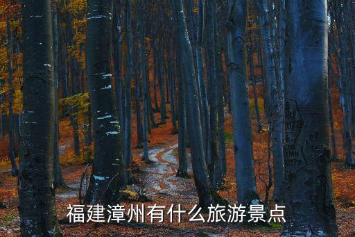 福建漳州有什么旅游景點
