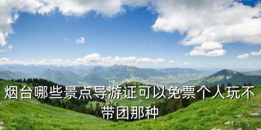 煙臺哪些景點導(dǎo)游證可以免票個人玩不帶團(tuán)那種