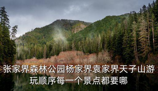 張家界森林公園楊家界袁家界天子山游玩順序每一個(gè)景點(diǎn)都要哪