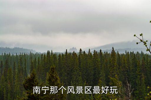南寧那個風(fēng)景區(qū)最好玩