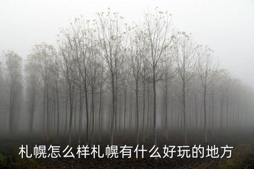 札幌怎么樣札幌有什么好玩的地方