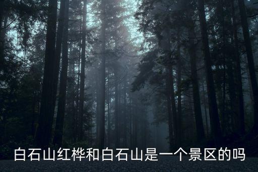 白石山紅樺和白石山是一個景區(qū)的嗎