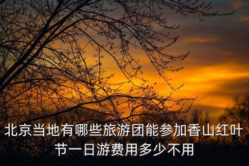 北京當(dāng)?shù)赜心男┞糜螆F(tuán)能參加香山紅葉節(jié)一日游費(fèi)用多少不用