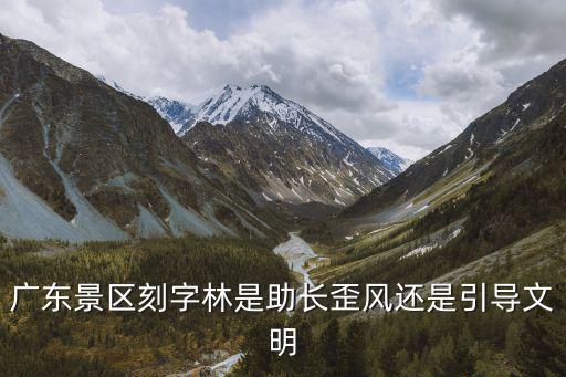 廣東景區(qū)刻字林是助長(zhǎng)歪風(fēng)還是引導(dǎo)文明