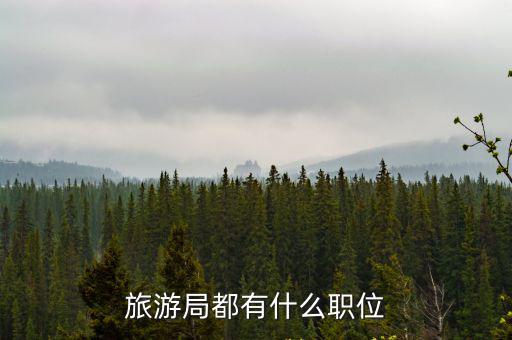 旅游局都有什么職位